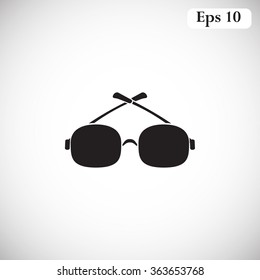 Glasses vector icon