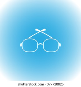 Glasses vector icon