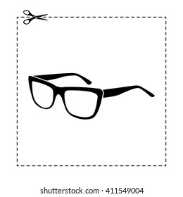 glasses vector icon