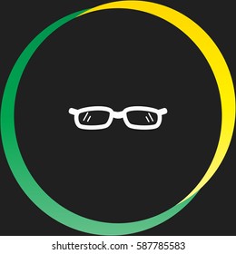 Glasses vector  icon