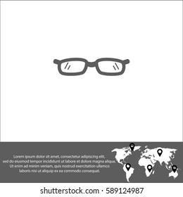 Glasses vector  icon.