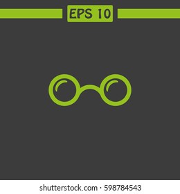 Glasses Vector Icon.