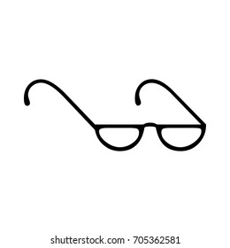Glasses vector icon.