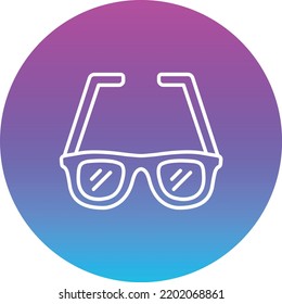 Icono vectorial de lentes. Se puede usar para imprimir, móviles y aplicaciones web.