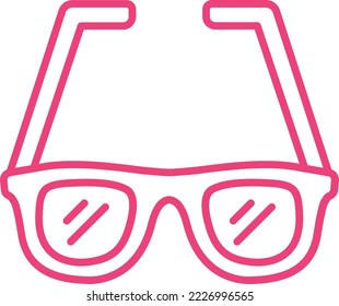 Glasses vector icon. Can be used for printing, mobile and web applications.