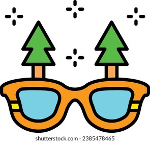 Glasses vector icon. Can be used for printing, mobile and web applications.