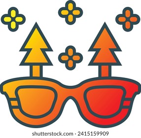 Glasses vector icon. Can be used for printing, mobile and web applications.