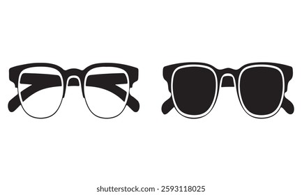 Glasses vector icon . eyeglass sign . sunglasses symbol .
