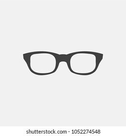glasses vector icon. eyeglasses flat icon