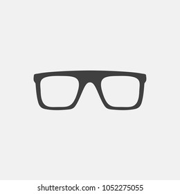 glasses vector icon. eyeglasses flat icon