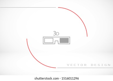 glasses vector icon. glasses for eyesight icon. glasses for watching movies icon . glasses for people badge.10 EPS and Lorem Ipsum. flat design.