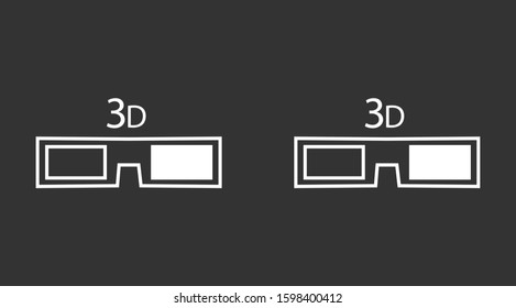 glasses vector icon. glasses for eyesight icon. glasses for watching movies icon . glasses for people badge.10 EPS and Lorem Ipsum. flat design.