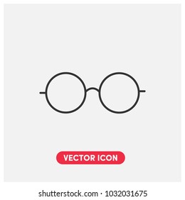 Glasses Vector Icon Illustration