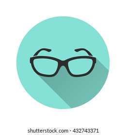 Glasses vector icon. Illustration isolated for graphic and web design.