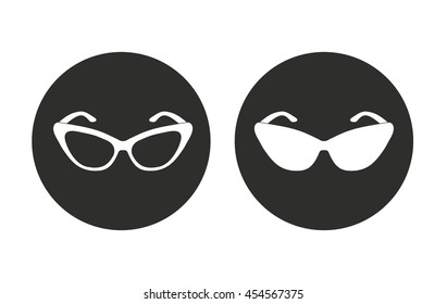 Glasses vector icon. Illustration isolated for graphic and web design.