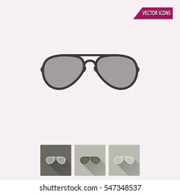 Glasses vector icon. Illustration isolated for graphic and web design.
