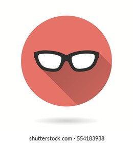 Glasses vector icon. Illustration isolated for graphic and web design.