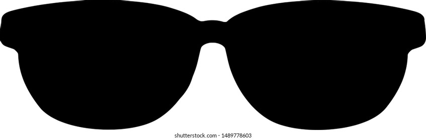 Glasses vector icon illustration sign on white background.
