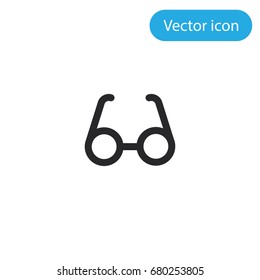Glasses vector icon, illustration symbol