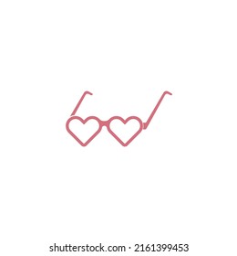glasses vector icon illustration trendy design.