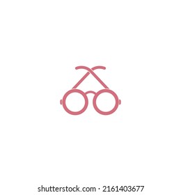Brille Vektorsymbol Illustration trendigen Design.