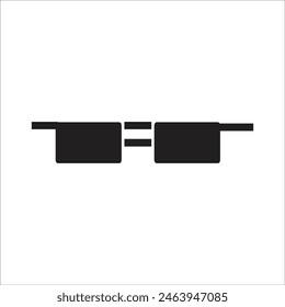 glasses vector icon line template