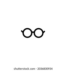 glasses vector icon on white background