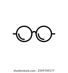 glasses vector icon on white background. glasses modern icon for graphic and web design.