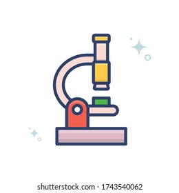 glasses vector icon style illustration. Startup and New Business outline filled symbol icon. EPS 10