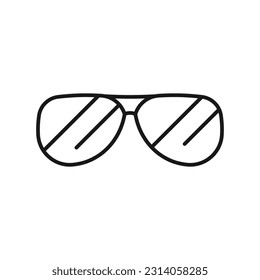 Glasses vector icon. Sun glasses sign.