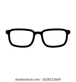 Glasses vector icon and symbol design on a white background