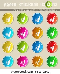 glasses vector icons for user interface design