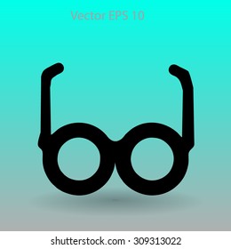 Glasses vector illustration