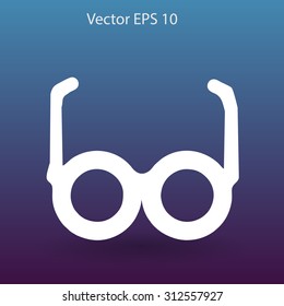 Glasses vector illustration