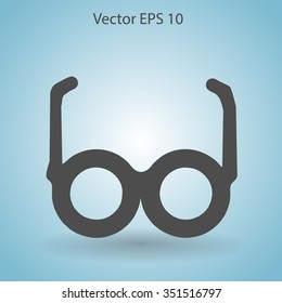 Glasses vector illustration