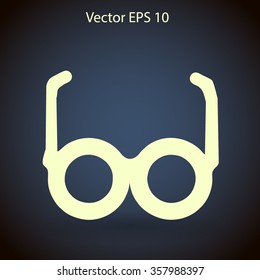 Glasses vector illustration