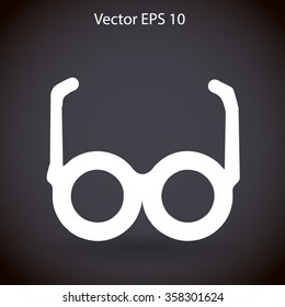 Glasses vector illustration