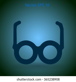 Glasses vector illustration