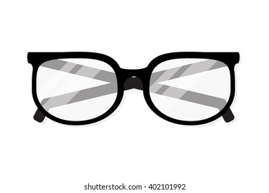 Glasses vector illustration