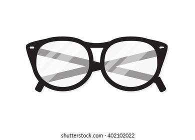 Glasses vector illustration