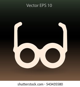 Glasses vector illustration