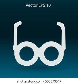 Glasses vector illustration