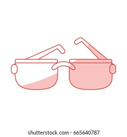 Glasses vector illustration
