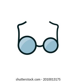 
glasses vector illustration isolated on white background