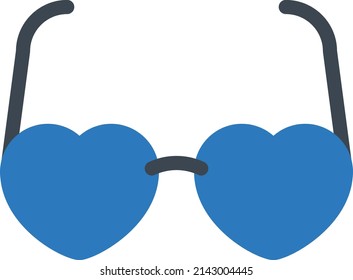 glasses vector illustration isolated on a transparent background. glyph vector icons for concept or web graphics.