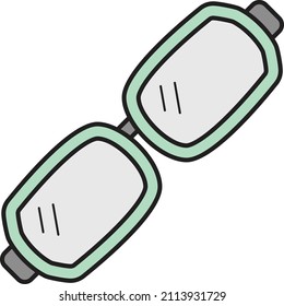 glasses Vector illustration on a transparent background.Premium quality symmbols.Vector line flat icon for concept and graphic design.
