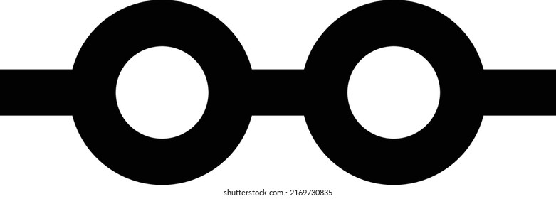gafas Ilustración vectorial en un fondo transparente.Símbolos de calidad premium.Iconos vectoriales de trazo para el concepto y el diseño gráfico.