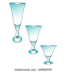 glasses vector image