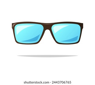 Glasses vector vector isolated on white background.
