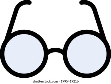 Brille, Vektorgrafik-Farbsymbol